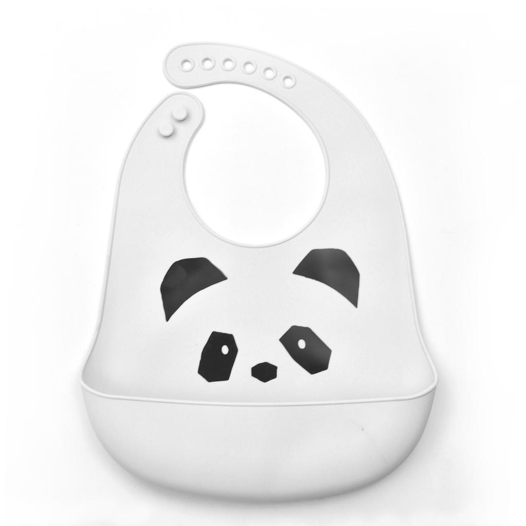 Babador de silicone à prova d'água para bebês - Babador de arroz descartável grande