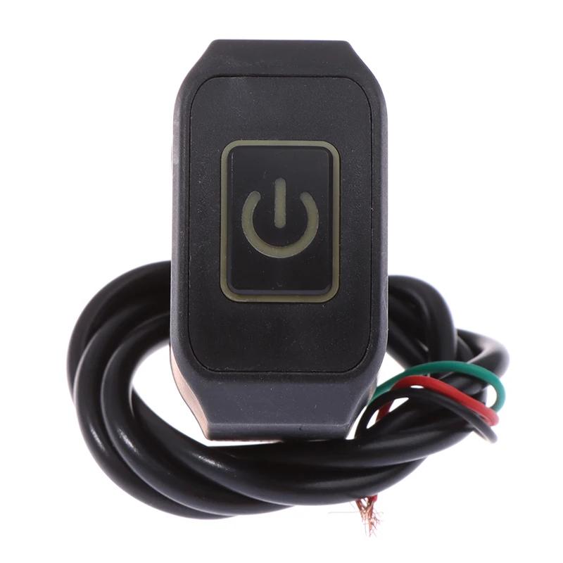 22mm 7/8'' Motorcycle Momentry Buttton Handlebar Switch For Electric Star Kill Waterproof Control Switch Button With LED Light