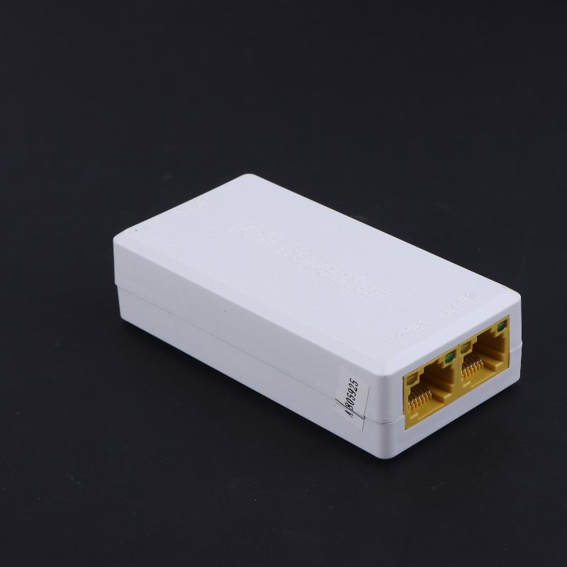 

1 Piece 100Mbps 1 To 2 Poe Extender With Ieee802.3Af/At Plug&Play 48V 2 Port Poe Repeater For Poe Switch Nvr Ip Camera Ap Onesize