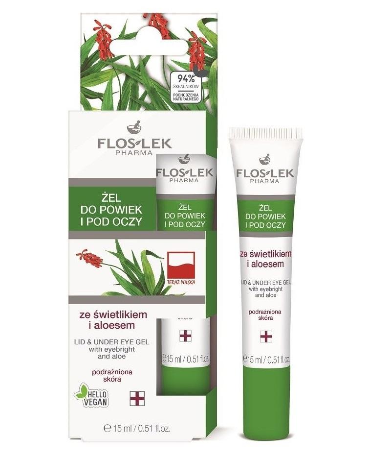 Flos-Lek Aloe & Eyebright Calming Eye Gel, 15ml