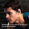 Bluetooth 5.3 Wireless Sports Open Ear Earbuds with LED Display HIFI Stereo Sound Long Battery Life Headphones
