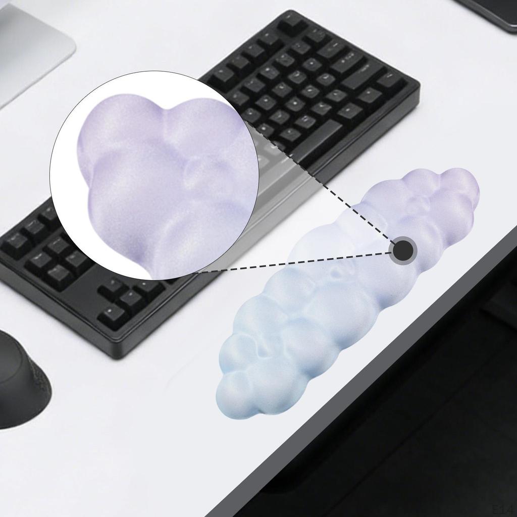 Reposamuñecas para Teclado Brazo de Ordenador Antideslizante Almohadilla para Codo de Escritorio de Portátil para Juegos Familia Amigos