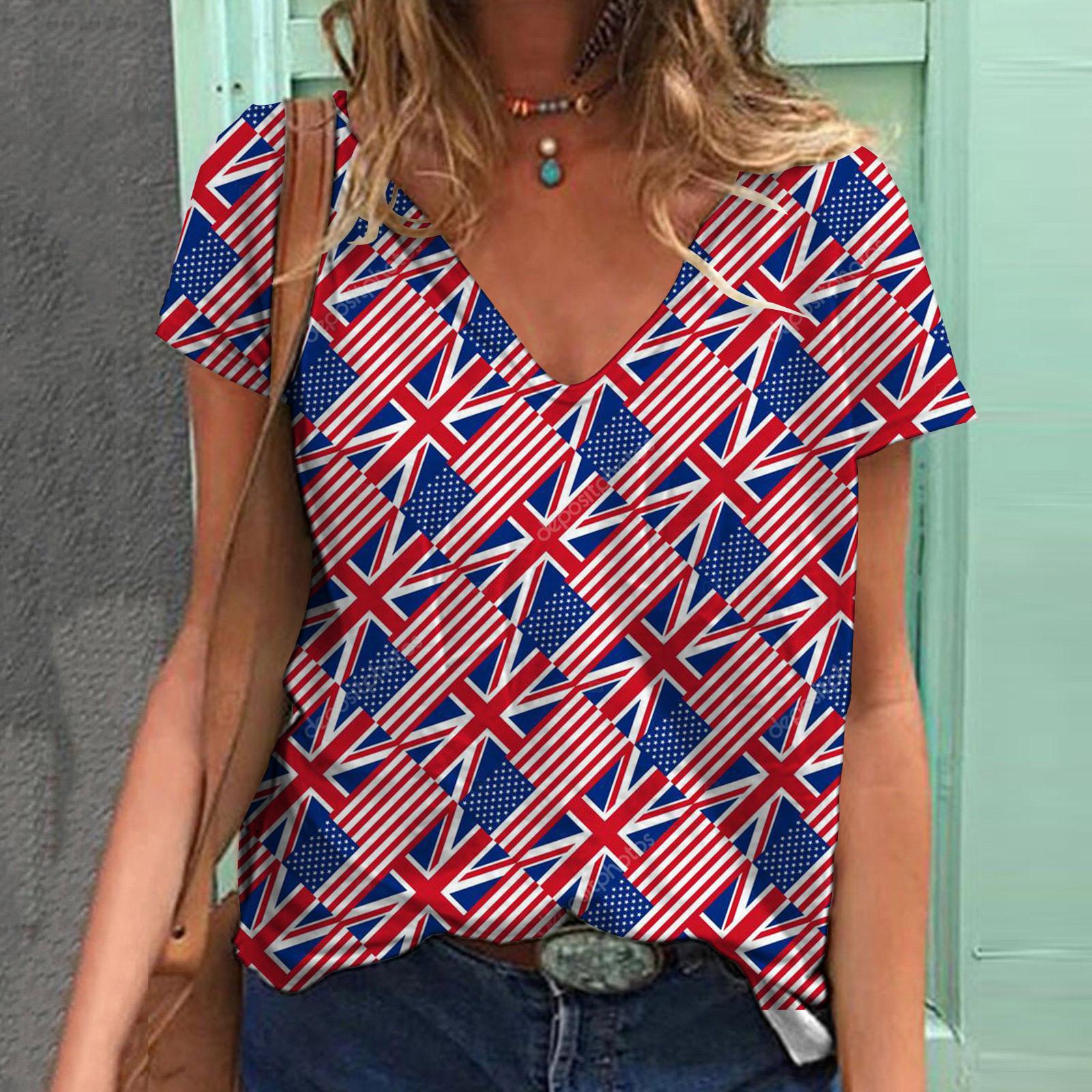 

Женская летняя футболка с красным камуфляжным принтом и короткими рукавами, повседневные топы с принтом