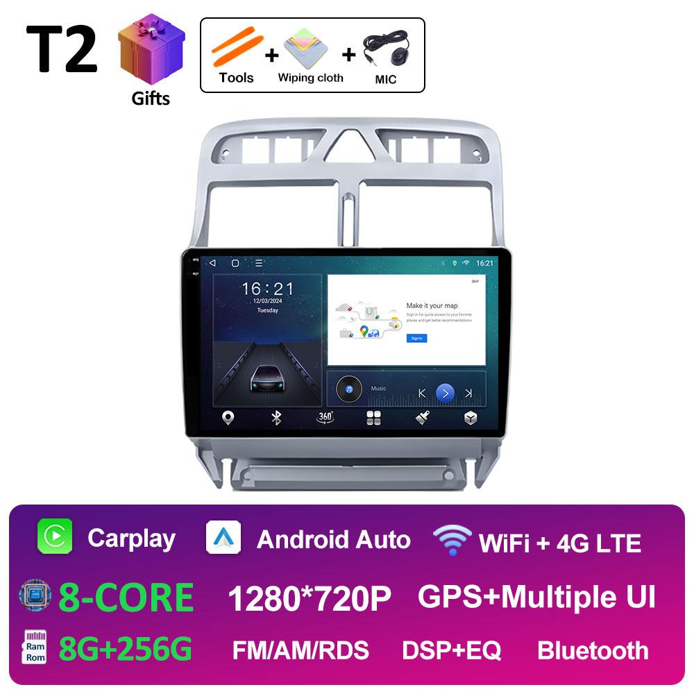 Car Video Audio Multimedia Player For Peugeot 307 307CC 307SW 2002 2003 2004 2005 - 2013 Navigation GPS DSP Stereo Accessories