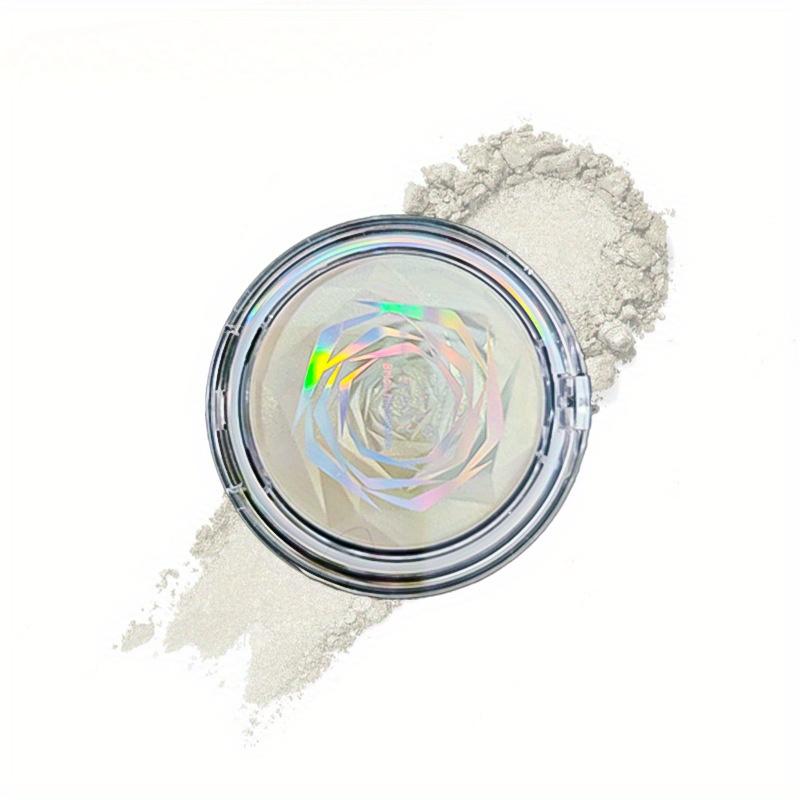 Rose Diamond Highlighter Powder Palette, Blush Palette Face Highlighting Contouring, Pearlescent Eyeshadow Highlighter, Makeup Gift for Women