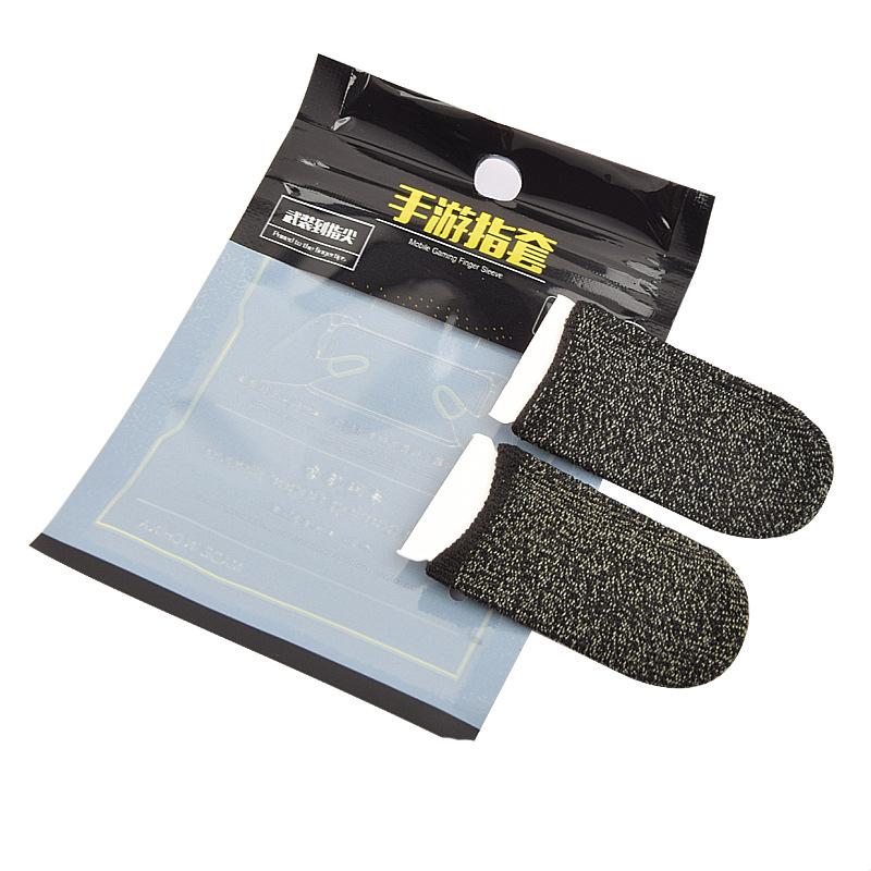 1 Pair Of Copper Fiber Finger  Cots Breathable Game Controller Finger Sleeve Anti-sweat Anti-scratch