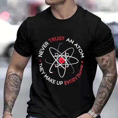 Funny Science Summer Men T-Shirt 3d Print Unisex Tees Shirt Harajuku Streetwear Oversized Clothing Mans Tops