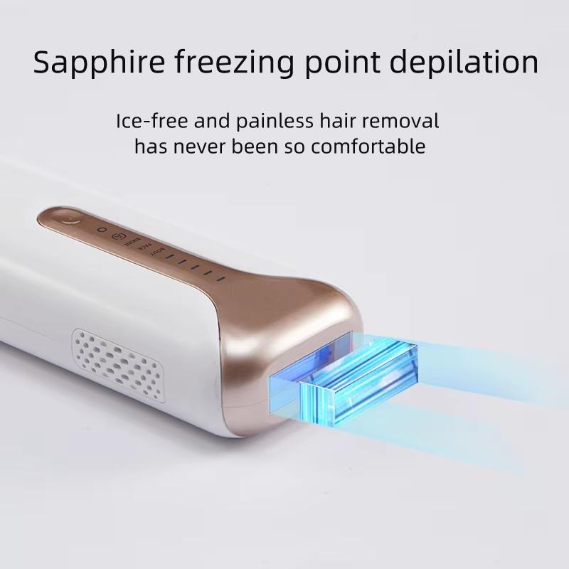 Sapphire Ice IPL Hair Removal Device High Energy Dual Flash Fast Epilator for Home
