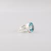Sky Blue Topaz Gemstone Silver Ring, 925 Sterling Silver Jewelry, Designer Ring For Birthday Gift, Topaz Ring For Women RR-73-15