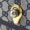 Gucci Old Gucci Shoulder Bag Vintage Navy Blue GG Canvas Women Used