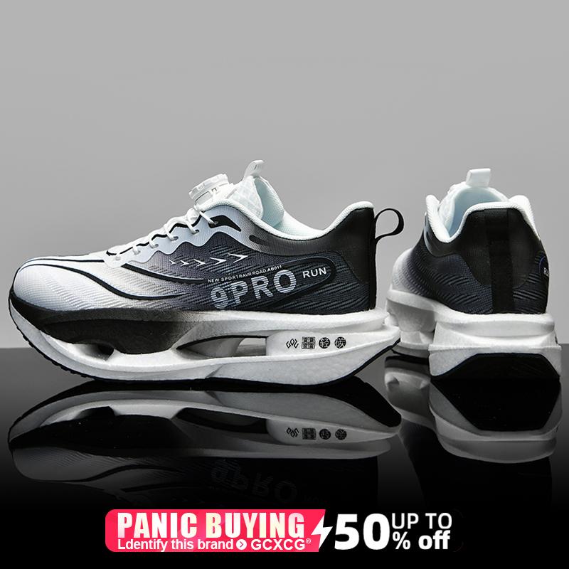 

Кроссовки для бега Специальные кроссовки для марафона с воздушной подушкой для мужчин и женщин Спортивные дышащие легкие удобные нескользящие кроссовки для женщин 45 чёрный