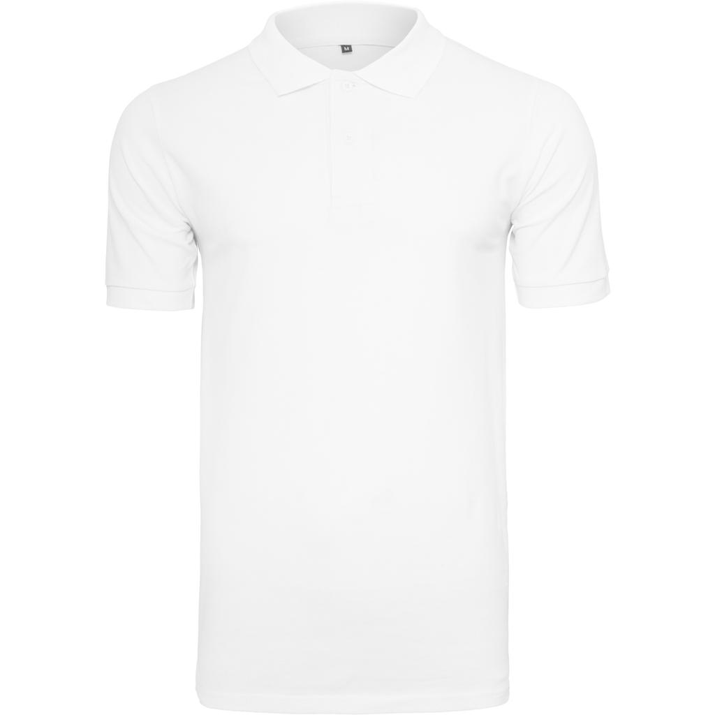 Build Your Brand Mens Pique Fitted Polo Shirt
