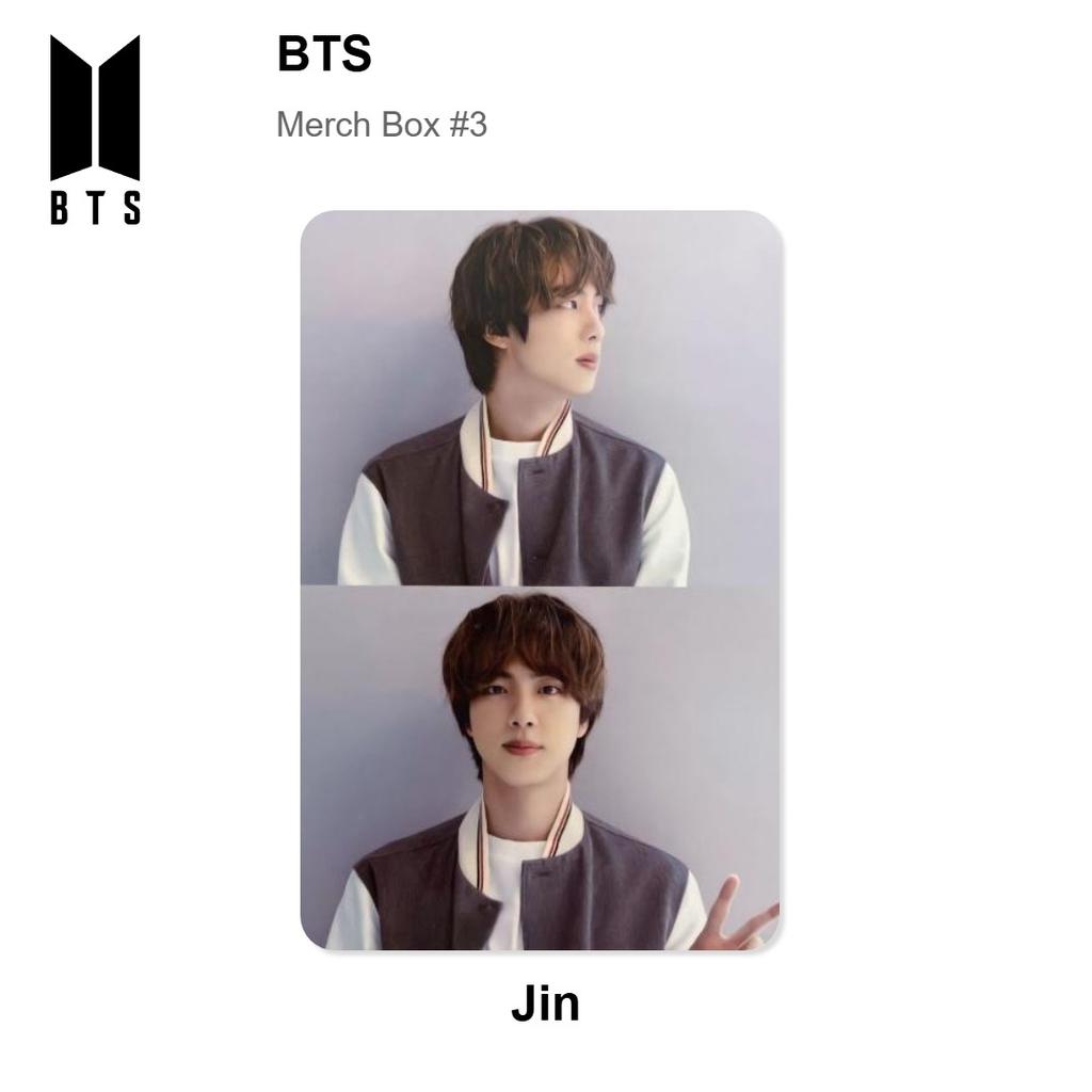 BTS Caja de Merchandising #3 Fotocarta Oficial