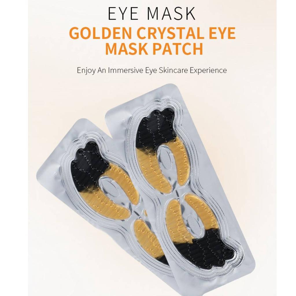 3pc/5pc/10pc/20pc Crystal Collagen Gold Eye Mask Anti-Aging Dark Circles Puffiness Eye Patches For Eye Skin Care