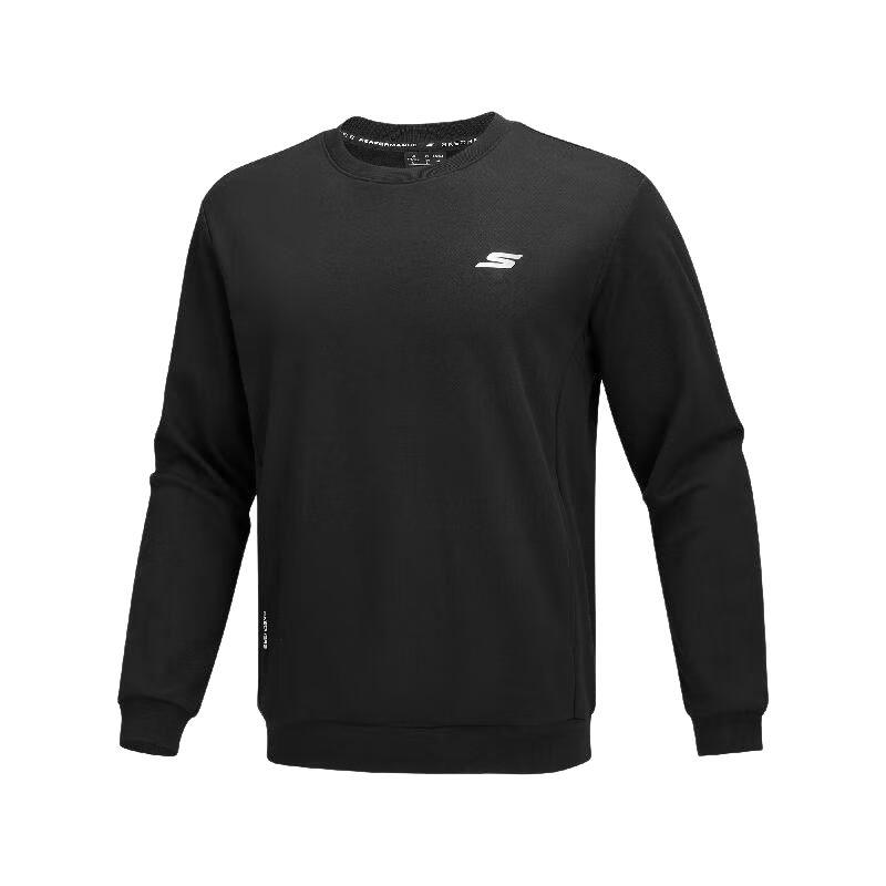 Skechers Comfortable Crew Neck Casual Pullover Sweatshirt Men sweatshirt P425M017-0018 S