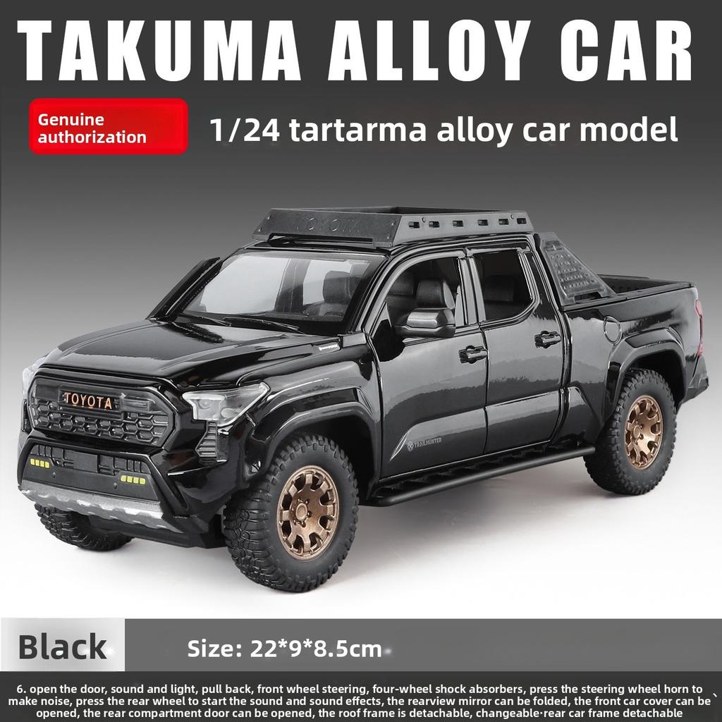 1/24 1:32  TACOMA Tundra Alloy Car Model Toy Diecast Metal Sound Light Pull Back Off-Road Pickup Vehicles Models Kids Gifts