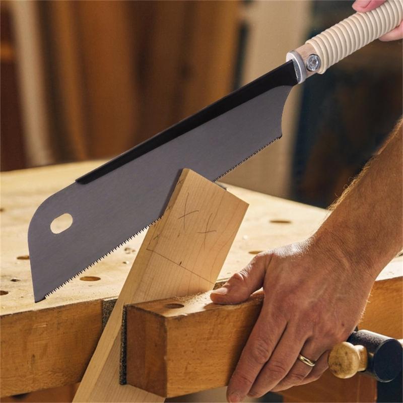 Versatile Pull Saw SK5 Double/Single Edges Saw for Woodworking Smooth Cuts with Minimal Effort Easy Storage Hole