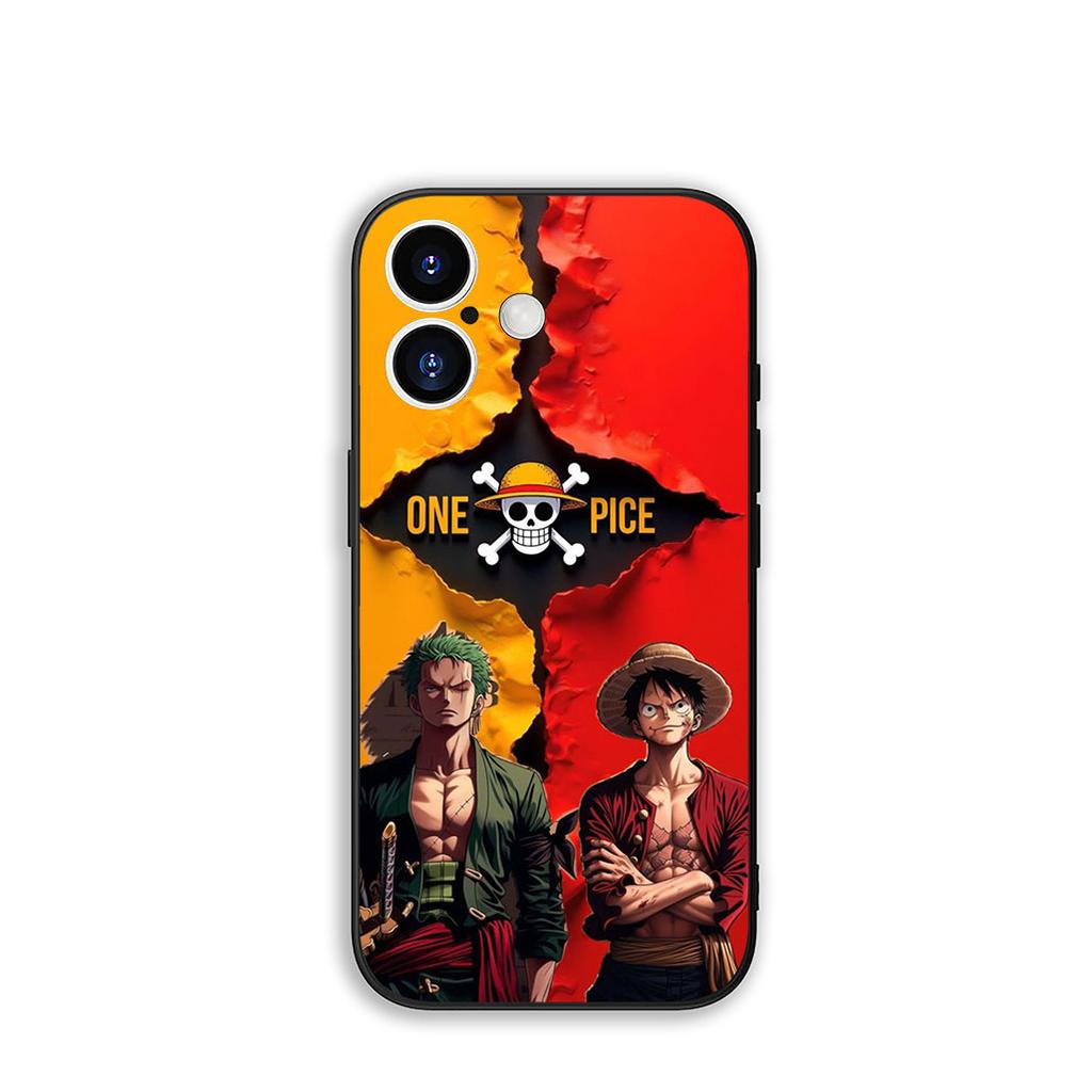 Phone Cover Luffy One Piece Roronoa Zoro Casing for Apple iPhone 16 15 14 Plus 13 12 Mini 17 Pro Max + ProMax 16E Air 15+ Case