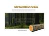 Solid Wood Children's Bed with Safety Railings
