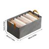 Closet Storage Bins Foldable Large Space-Saving Closet Organizing Baskets With Handle For Home Dorm Bathroom Shelf Wardrobe