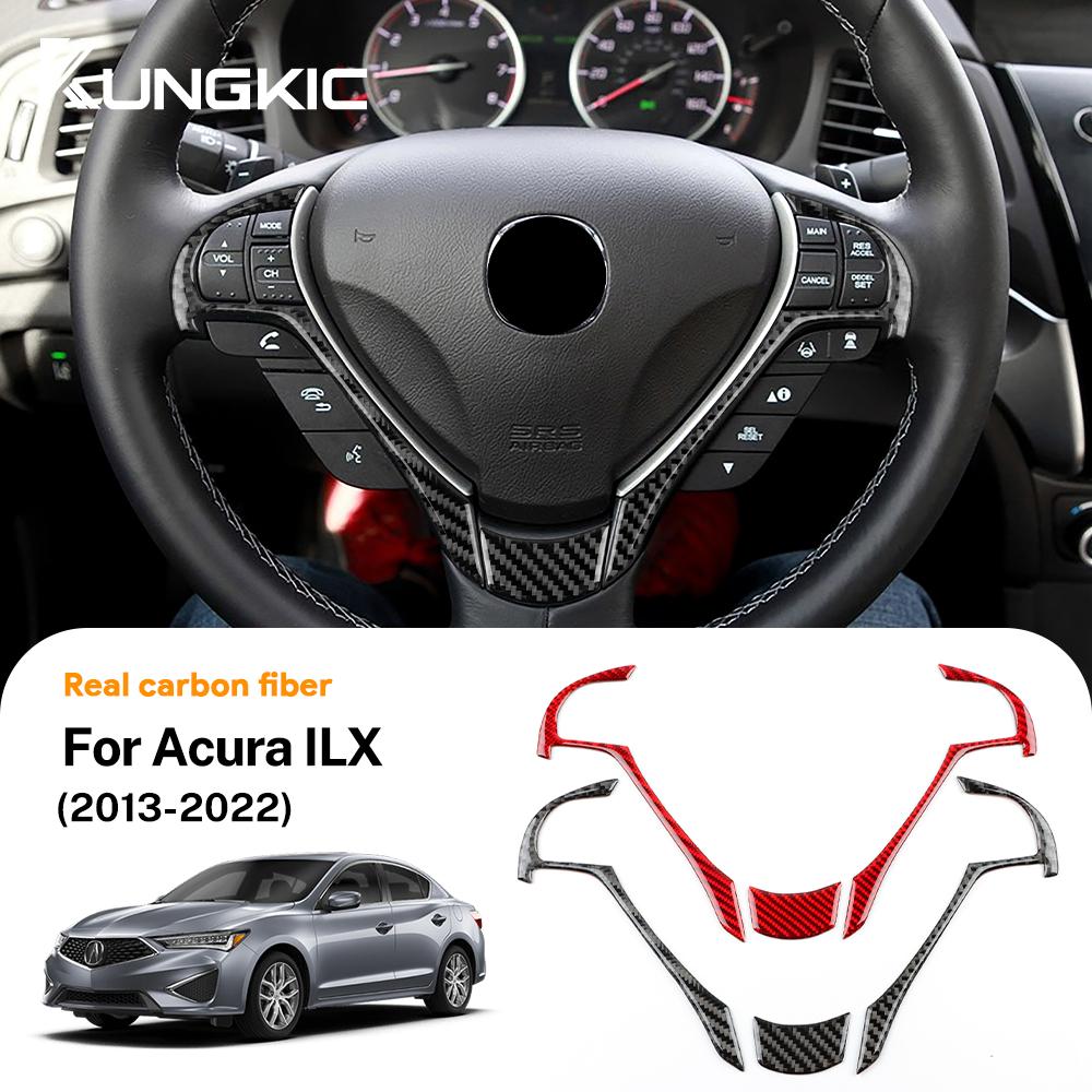 Carbon Fiber Style Interior Sticker for Acura ILX 2013-2017 2018 2019 2020 2021 2022 Interior Panel