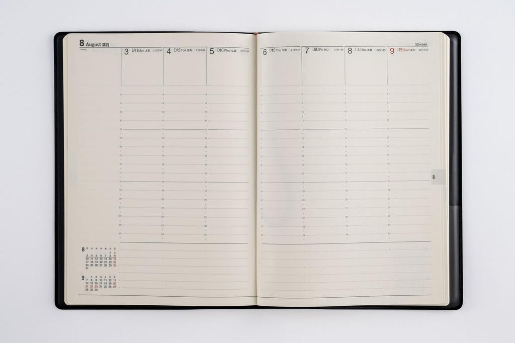 Takahashi 2026 A5 Weekly Desk 95 December Diary, Black, No. (Starts 2025)
