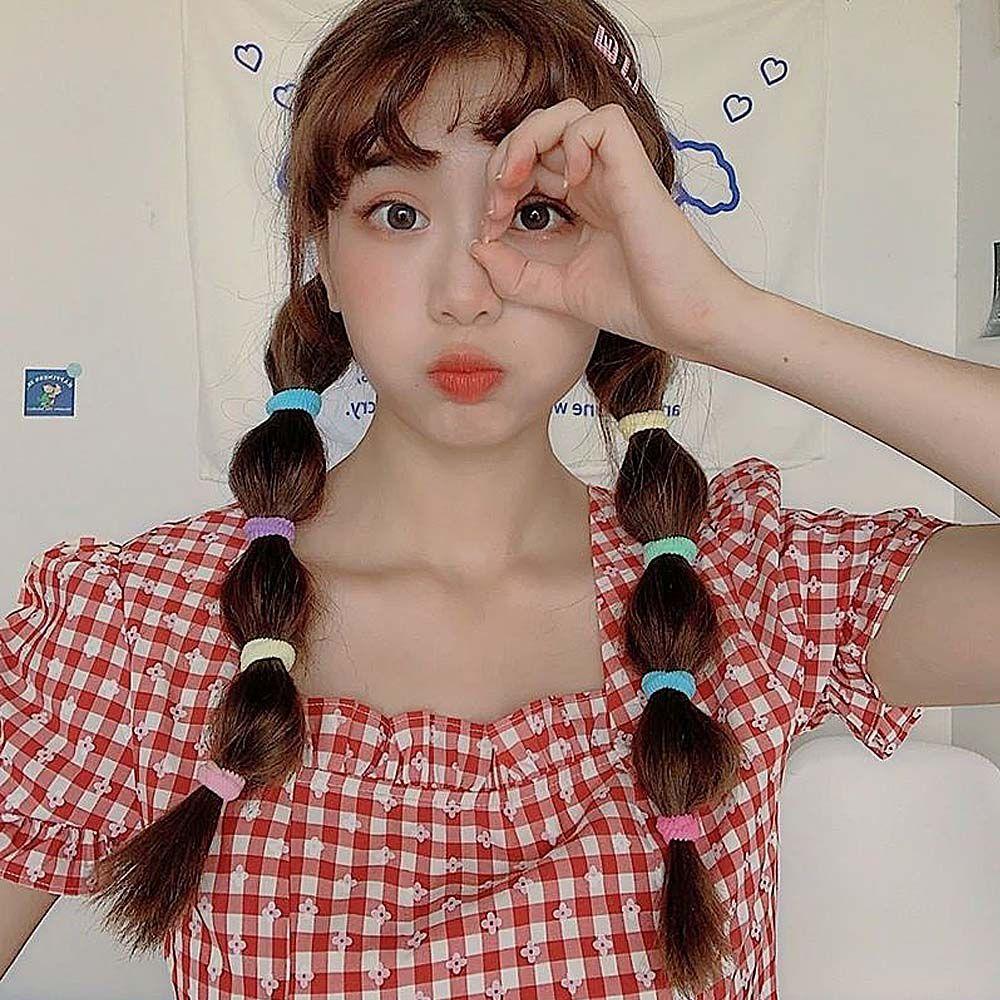 Scrunchies Seamless Female Hair Ties Basic Hair Rope Elastic Head Rope Korean Style Rubber Band