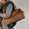 Leisure Retro Frosted Bag, New Fashionable Large Capacity Single Shoulder Armpit Bag, Commuting Hand-held Tote Bag
