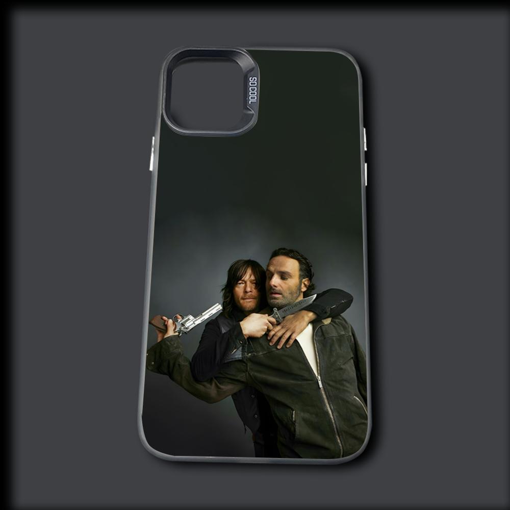 Dead D-Daryl Dixon Phone Case For iPhone 16,15,14,13,12,11,Mini,Pro,MAX Gray Drop Matte Shockproof Soft Cover