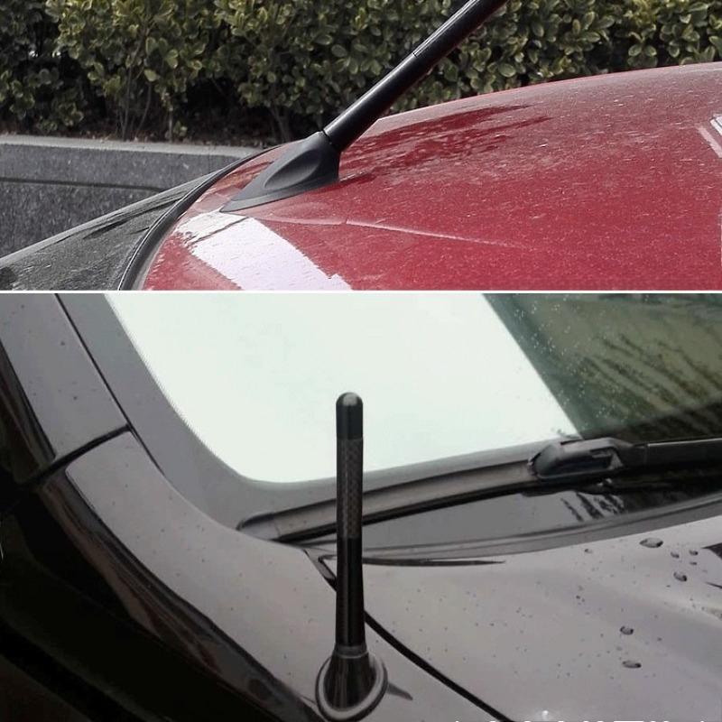 1pc Enhancement Acceptance Signal Stretchable 12cm Car'S Carbon Fiber Signal Antenna Radio Broadcast Signal External Accessories