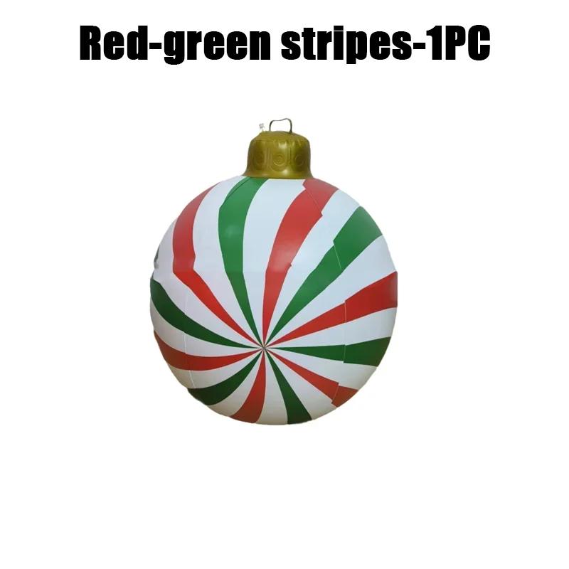 Giant Inflatable Christmas Ball Large Xmas Inflatable Ornaments PVC Outdoor Holiday Blow Ball Outside Yard Porch Decorations