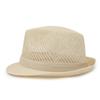 Men'S Casual Straw Top Hat Summer Outdoor Sun Protection Hollow Sun Hat Small Brim Business Versatile Breathable Jazz Hat