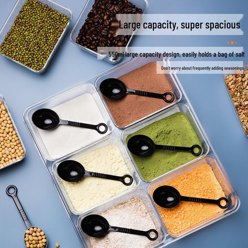 Six-Compartment Seasoning Storage Box