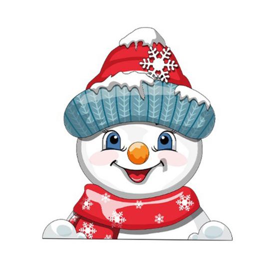 Christmas Toilet Sticker Removable Waterproof Self-adhesive Santa Claus Snowman Elf Gnome Bathroom Wall Toilet Seat Lid Decoration Decal