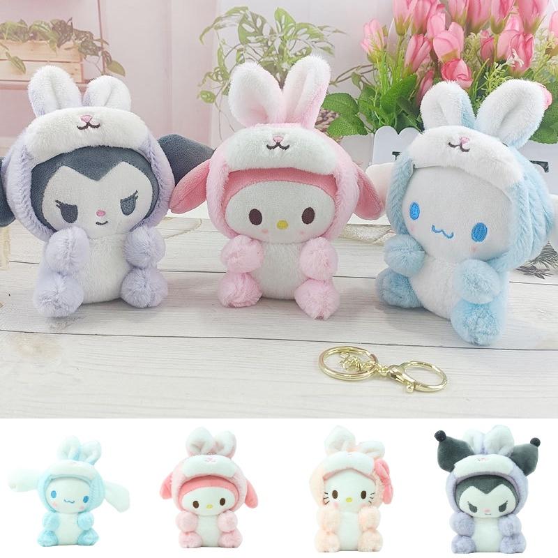Portachiavi Bambola Coniglietto Sanrio Peluche Carino, Costume Popolare Animale Domestico, Regalo Per Festival, Accessorio per Chiavi