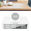 10W Digital Alarm Clock One Button Lifting LED Mirror Electronic Clock with 10W Wireless Charging for Bedroom
