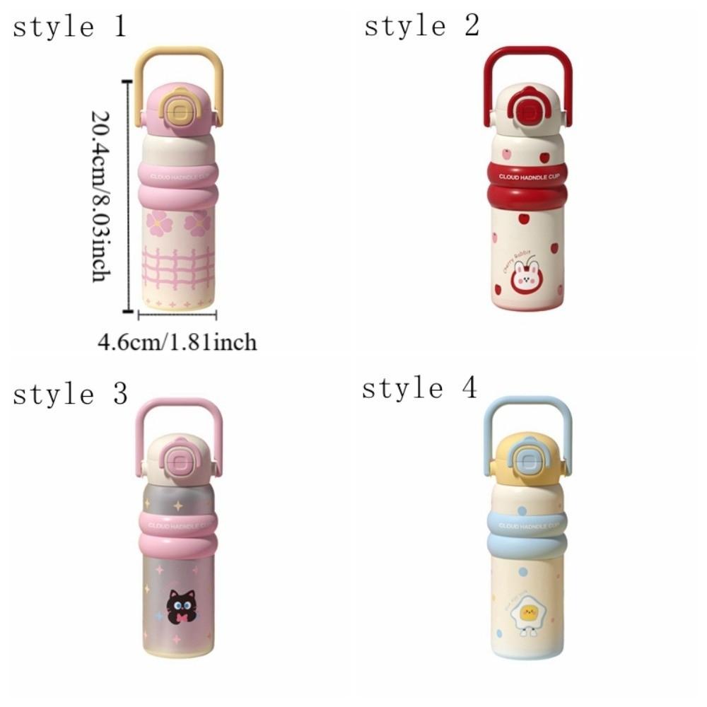 Portable Handheld Thermos Cup Leak-Proof Vacuum Flask Unique Thermos Water Bottle  For Women