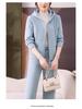 Brand Autumn/Winter Women's Plus Velvet Fashionable Hoodie Two-Piece Sportswear Suit