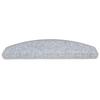VidaXL Stair Treads 30 Pieces 65 X 24 X 4 Cm Light Grey Semicircular Large 3365752