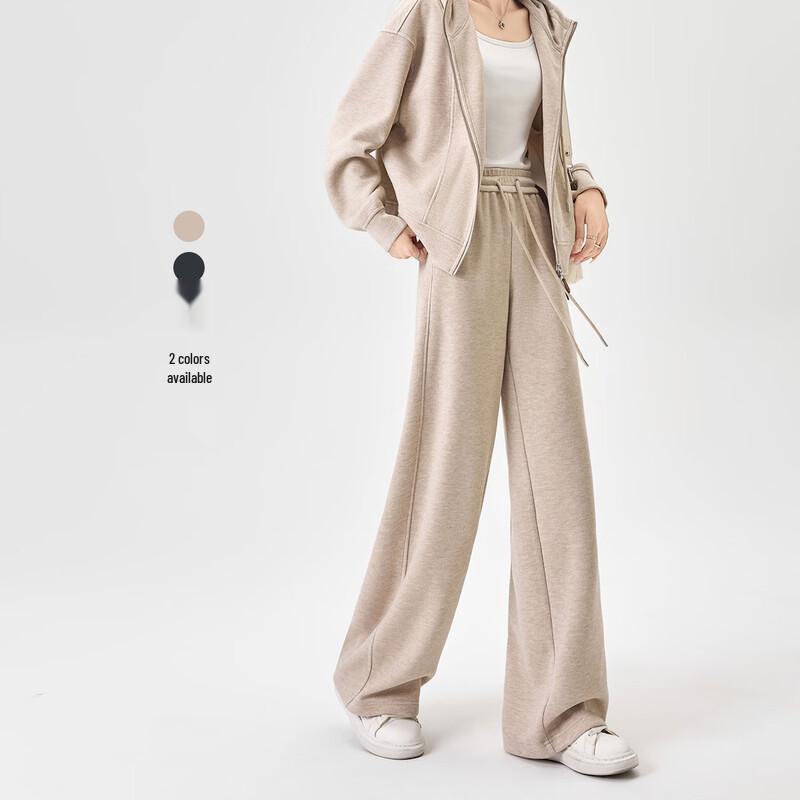 Handu Yishe Women's Tencel Wool Blend Straight-Leg Commuter Pants