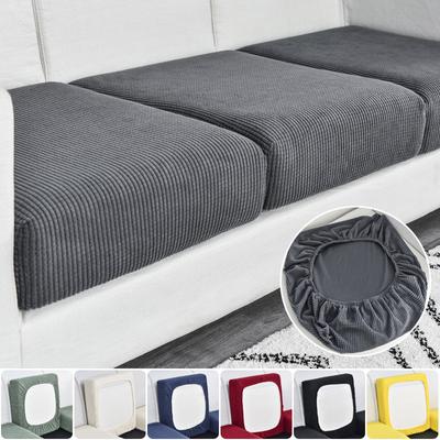 Polar Fleece Sofa Seat Cushion Cover Jacquard Chair Cover Stretch Washable Removable Slipcover Sofa Covers Furniture Protector