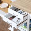 Kitchen Trolley, Serving Cart, Drawers, Baskets, Towel Rack, Wheels, 92 x 37 x 82 cm, White