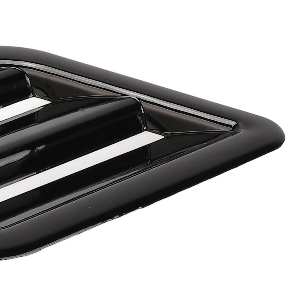 2 Pcs Engine Hood   Vent Cover ABS Front Upper Bonnet Hood   Outlet Grille Replacement for