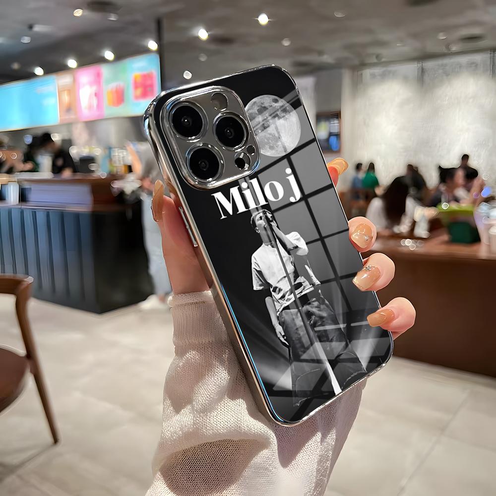 Singer Milo J Phone Case For IPhone 17 Pro Max 15 Pro 16 14 Plus 12 13 Mini 11 Pro Shockproof Electroplated Glass Cover