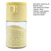 Glass Salt Dispenser Set with 0.5g Portion Control Airtight Seasoning Jars for Low-Sodium Diets 180ml Moisture-Proof Easy-Fill Spice Container