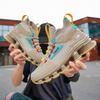 Men's shoes National high-top high-elastic running shoes Basketball shoes Ultra-light shock-absorbing running blade flying woven sports shoes