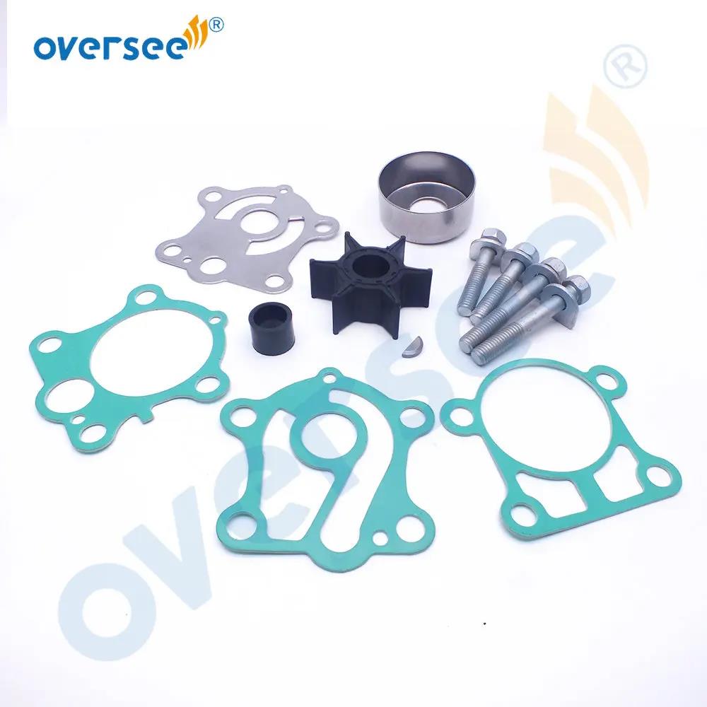 6H4-W0078 Water Pump Impeller Kit with Housing For Yamaha 2T 30 40 50HP 3Cyl Outboard Engine 18-3429 6H4-W0078-00