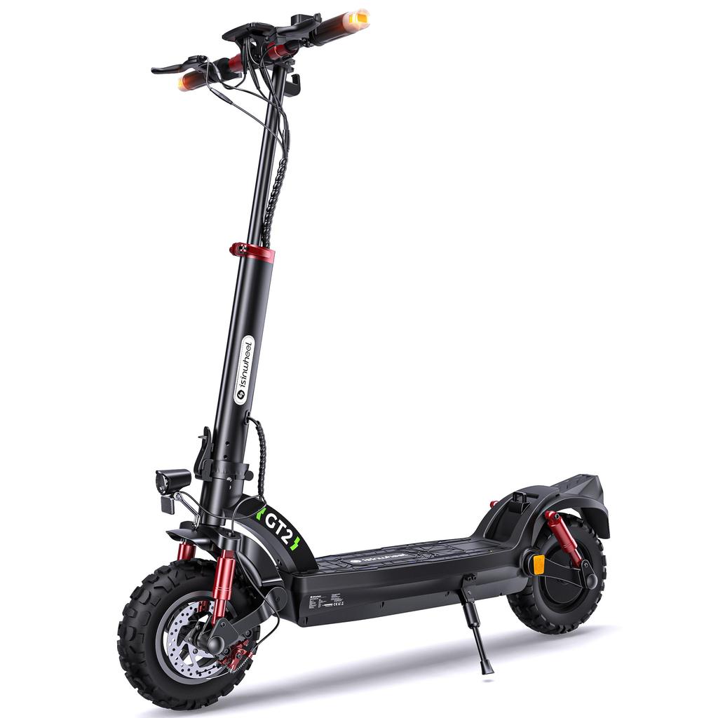 Isinwheel GT2 Electric Scooter - 1000W Motor, 60KM Range, 11" Off-Road Tires, Dual Suspension for Powerful Performance