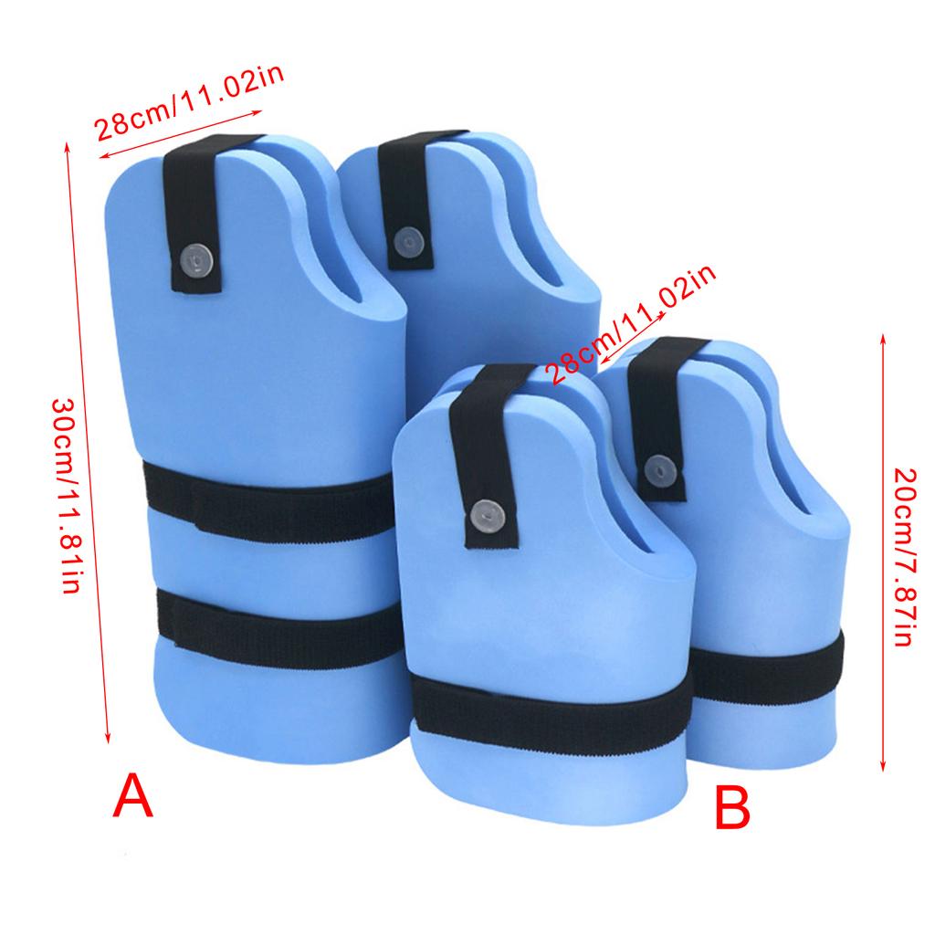 Portable Adjustable Foam Swim Aquatic Cuffs 2Pcs Water Aerobics Exercise Set Swimming Accessory for Arms And Ankles