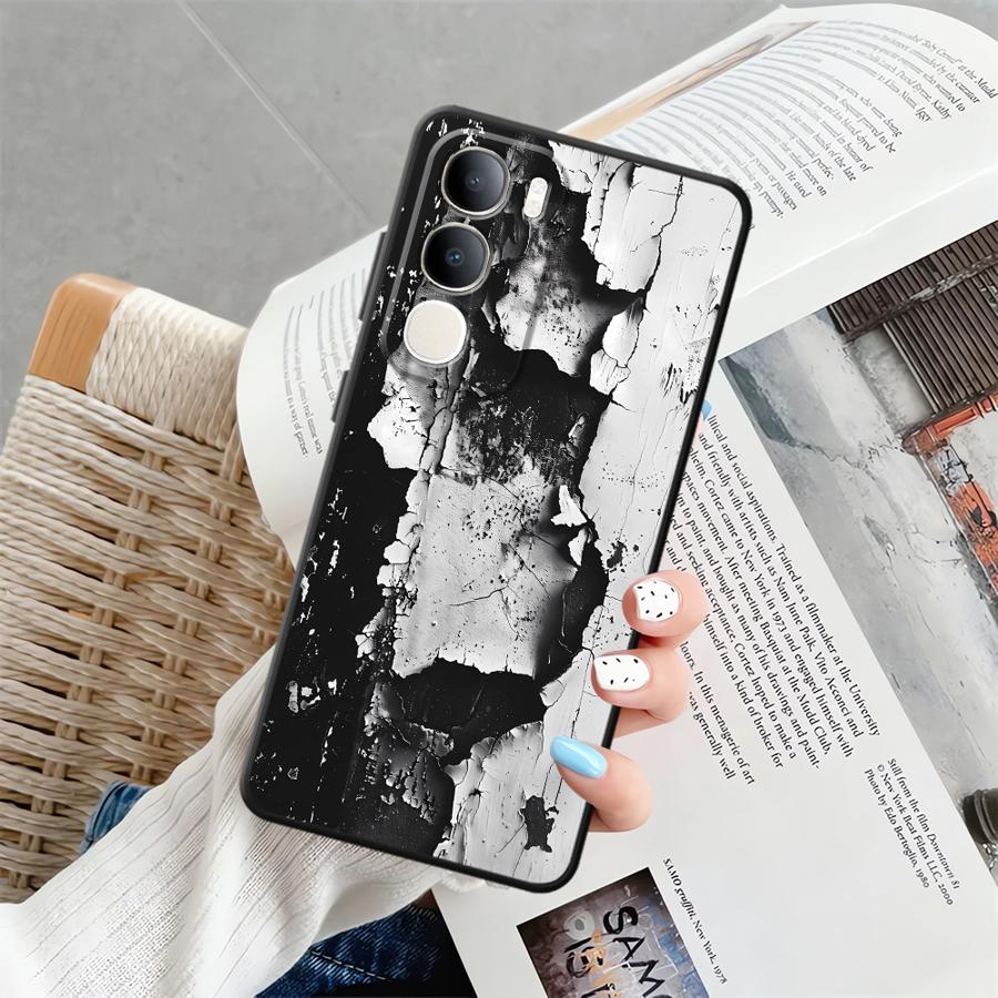 Phone Cover Case for Vivo Y50 Y95 V25 V30 Y51S Y78 V29 Y71 Y91 Y53S Y52S Y93 V27 V21E V23 Y75 Y81 Fashion Rust